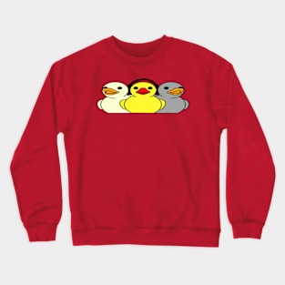 Trio of Ducks (no text) Crewneck Sweatshirt